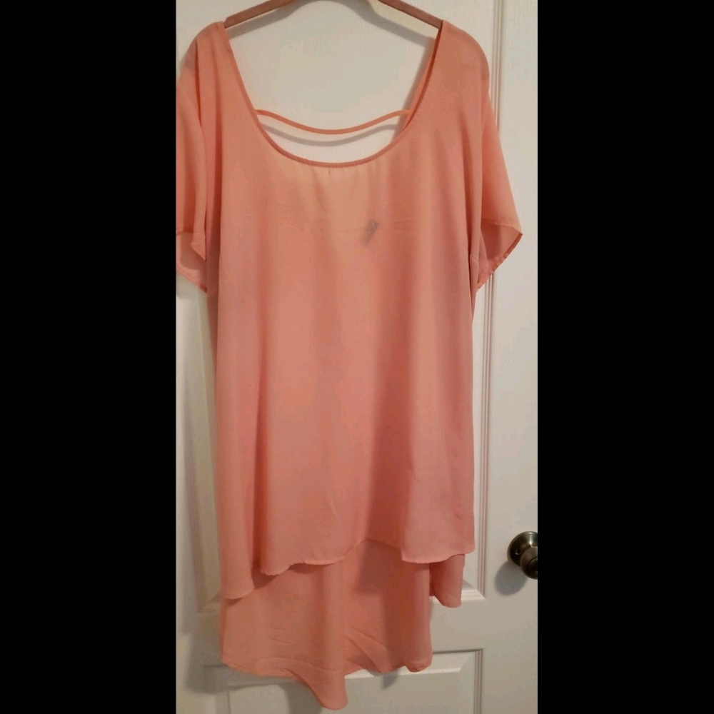 Torrid Peach Women's Top 4x